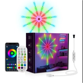 Resim İndirim Var Rgb Firework LED Duvar Lambası 