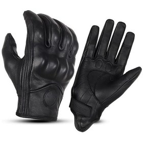 Resim Suomy Su-14999 Deri Motosiklet Eldiveni Siyah 