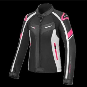 Resim Jk152w Kadın 4 Mevsim Mont Deri Siyah-pembe 