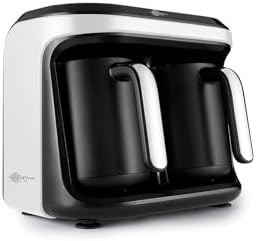 Resim Karaca Hatır Hüp Düet Aroma Türk Kahve Makinesi, Közde Türk Kahvesi, Aromalı Türk Kahvesi White 10 Fincan Kapasiteli Bol Köpüklü 