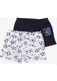 Resim Katamino Breeze Erkek Çocuk 2 Li Boxer Futbol Temalı 1-12 Yaş, Karışık Renk-karışık Renk Çok Renkli 
