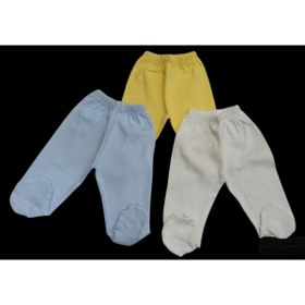 Resim özdemirli bebe Patikli Bebek Alt Pijama Ayaklı 3 lü Paket 