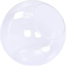 Resim Suntek Şeffaf Cam Vazo Fishbowl Ekici Teraryum Konteyner 