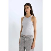 Resim DeFacto Slim Fit Dar Kesim Halter Yaka Basic Düz Fitilli Kaşkorse Atlet E2176AX25SP 