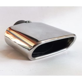 Resim Tekli Kare Krom Uyumlu Sessiz Egzoz Eksoz Ucu 