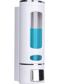 Resim Mainshop 2 Adet Beyaz 400 Ml Duvara Monte Manuel Sabunluk Sıvı Lavabo Sabunluk El Sabunu M-52 Beyaz 