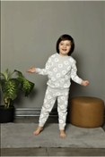 Resim SANTRALBEBE Çocuk Ayı Baskılı Pijama Takımı 