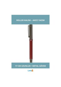 Resim Şık Kırmızı Metal Roller Kalem Profesyonel Tasarım Çok Renkli 