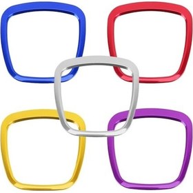 Resim Dancemonkey Cbtx A4l / A6l / A8l / Q5 / Q7 İçin 3d Metal Direksiyon Modifikasyonu - Mavi Kare Tip 