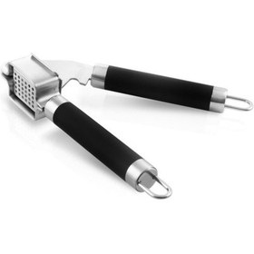 Resim Lüx Çelik Sarımsak Ezici Siyah 