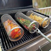 Resim 3 adet Taşınabilir Paslanmaz Çelik BBQ Izgara Seti, Taşınabilir Paslanmaz Çelik BBQ Pişirme Izgara, (BBQ Kafesi + Barbekü Çubuğu + saç tokası) BBQ Aracı Seti, Açık Hava BBQ Sepeti, Açık Hava Kamp Izgara, Açık Hava Yuvarlak BBQ Bonfire Izgara, Açık Hava Kamp Pişirme Seti, Çok Fonksiyonlu Kamp BBQ Aksesuarları, Kapaklı Açık Hava BBQ Sepeti, Kamp ve Açık Hava Pişirme İçin Uygun, Kamp Gereksinimleri | Paslanmaz Çelik Yapı | Dayanıklı Pişirme Rafı 