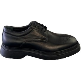 Resim Lfr-1028 Derı Merdane Ayakkabı Siyah Siyah 