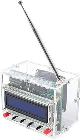 Resim Dijital Radyo, LCD Ekran Düşük Gürültü Hacmi Ayarlanabilir Seviye Göstergesi FM Radyo Alıcısı Öğrenme Için DC4.5-5.5V (Tamamlanmış ürün) 