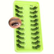 Resim YSDO Cat Eye Sahte Kirpikler 10 Çift - C Kıvrımı, Doğal Görünüm, Yeniden Kullanılabilir, Hafif, Ekstra Uzun, Şeffaf Bant, Gelişmiş Hacim, Uzun Süreli, Çoklu Paket 