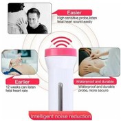 Resim Createtech Ev Fetal Doppler Bebek Kalp Dedektörü, Lcd Ekranlı Radyasyonsuz Fetal Kalp Atış Monitörü 