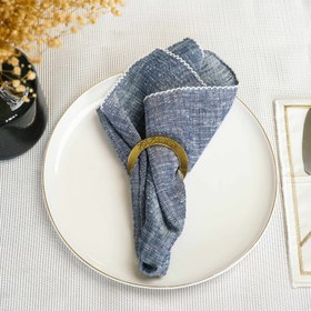 Resim Peçete Yüzüğü - Besmele Yazılı Sofra Aksesuarı - Sülüs Hat / Şeffaf / 6 