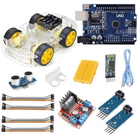 Resim Arduino Bluetooth Robot Araba Kiti - 4wd 