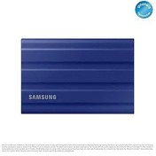 Resim Samsung Taşınabilir T7 SSD Shield, USB 3.2 Gen 2 TB, 1.050 MB/sn Okuma, 1.000 MB/sn Yazma, Mavi, MU-PE2T0R/WW 