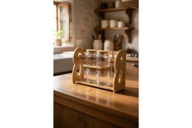 Resim Bernardo Norelle 6 Parça Bambu Mutfak Seti 