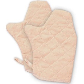 Resim Molinella Yanmaz Kapitone Duck Kumaş Renkli Çift Fırın Eldiveni 20x27 Cm 