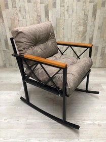 Resim Sallanan Sandalye Tv Koltuğu Kafe-Balkon-Mutfak-Berjer-Ofis Sallanır Tekli Koltuk Miami Cappuccino 