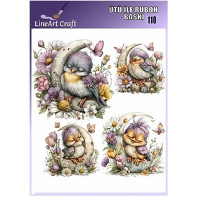 Resim Ütü İle Rub On Transfer Kağıdı - No: 110 30x30 Cm 