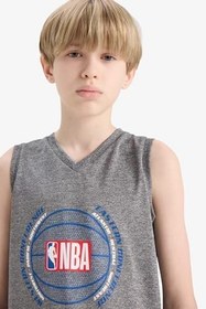 Resim DeFacto NBA Wordmark V Yaka Atlet Erkek Çocuk 