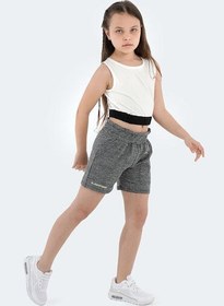 Resim Slazenger DEVARAJ IN Kız Çocuk Cepli Koyu Gri Şort 