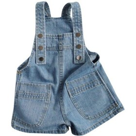 Resim Kızlar Günlük Yaz İçin Kruvaze Düz Renk Jean Askı Şort Çok Renkli 