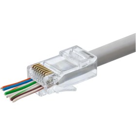 Resim Ayder Timya Cat5 Konnektör Ez Rj45 100Lü Paket Şeffaf HDX5044 
