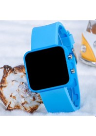 Resim Turkuaz Silikon Kordonlu Turkuaz Kasa Spor Dijital Erkek Saat St- 