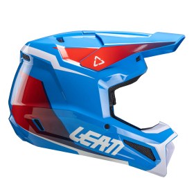 Resim Motosiklet kros enduro kask Leatt Moto 2.5 V25 Kraliyet mavisi beyaz kırmızı L 