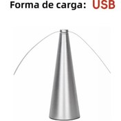 Resim Taşınabilir Sinek Kovucu Fan Kimyasalsız Haşere Kontrolü Usb Gümüş 