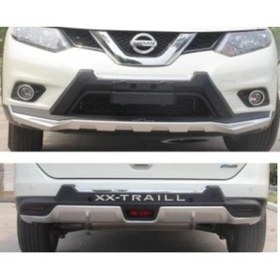 Resim Nissan X-Trail Ön Arka Tampon Koruyucu 2014 2017 Koruma Orjinal 