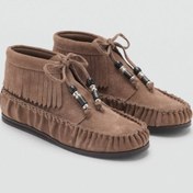 Resim MANGO Teen Püsküllü deri makosen kosen 