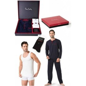Resim Pierre Cardin Erkek Çeyiz Set Takım 6lı Siyah 001 