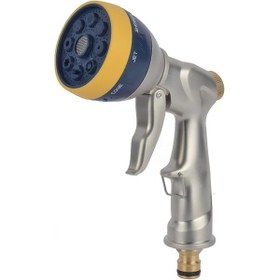 Resim Willowhaven 1 Adet Ağır Hizmet Bahçe Hortumu Nozulu 8 Püskürtme Modu Çinko Pirinç 