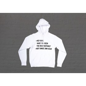 Resim Veglobe Hey Siri Baskılı Hoodie 