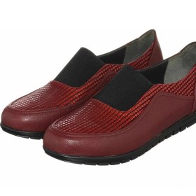 Resim Costo Shoes DRL7019 Bordo 4 Mevsim Gündelik Rahat Geniş Kalıp Büyük Numara Kadın Ayakkabısı 