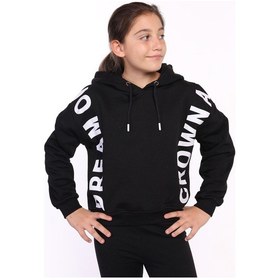 Resim Toontoy Kız Çocuk Dream Baskılı Sweatshirt Siyah 