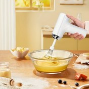 Resim Elde Taşınabilir Elektrikli Kek Mikseri ve Çırpıcı - USB Şarjlı, Pil ile Çalışan, Taşınabilir, Hafif, Kullanımı Kolay El Blender'ı Kekler, Kurabiyeler, Muffinler için Pişirme - Ev Hamisi ve Profesyoneller için Mükemmel 