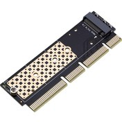 Resim MX16-1U M.2 NVMe (M-Key) to PCIe 3.0 X4 X8 X16 Dönüştürücü Çevirici Adaptör Kart 