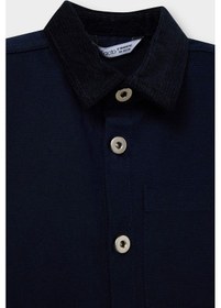 Resim Defacto Erkek Bebek Gabardin Uzun Kollu Gömlek G6427a526spnv31 Lacivert-nv31 