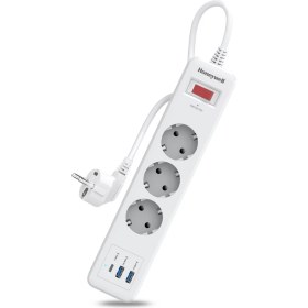 Resim Honeywell Akım Korumalı Priz 3lü 1xtype-C 2xusb-A HC000037 