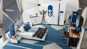 Resim Space Genç Odası - '+ Kitaplık ve Çamaşırlık 
