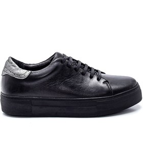 Resim Kadın Deri Sneaker 