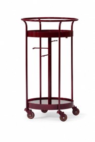 Resim Vino Servis Arabası - Bordo 