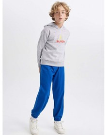 Resim Defacto Erkek Çocuk The Flash Kapüşonlu Kalın Sweatshirt B3589A823WNGR210 