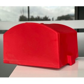 Resim MKG Kral Motor Kr 50 Motosiklet Servis Çantası Kırmızı 90 Lt Pizza Servis Arka Bagaj 