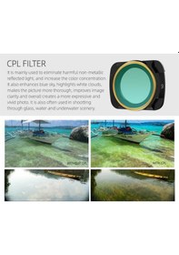 Resim Dji Mavic Air 2 Lens Filtre Seti Mcuv Cpl Nd4 Nd8 Nd16 Nd32 